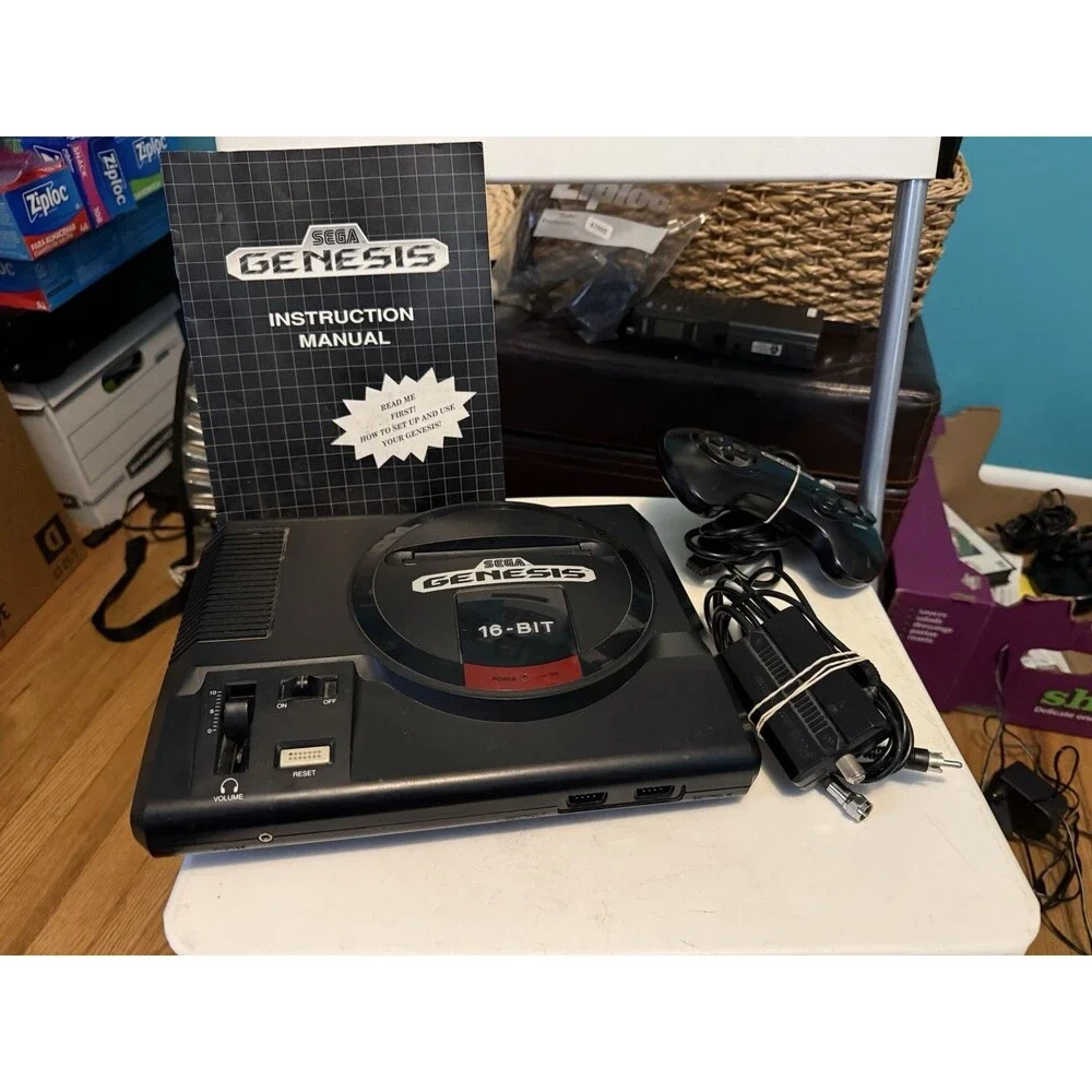SEGA Genesis Console Not Working System With Controller And Video Cable ,Manual